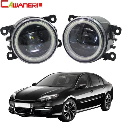 Cawanerl For Renault Laguna 2 3 2001-2015 Car Styling LED Fog Light Angel Eye DRL Daytime Running Light 12V High Bright