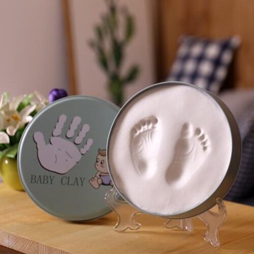 Baby Handprint Air Drying Soft Clay Photo Frame for Baby Footprint Modeling Clay DIY Newborn Baby Souvenir Gifts Baby Decoration