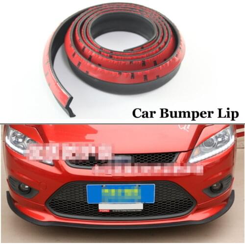 For Audi TT TTS B5 B7 C6 Q5 Q7 SQ7 S3 S4 RS4 A4L Car Styling 2.5m Universal Car Front Rubber Bumper Lip Splitter Skirt Protector