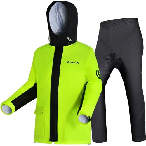 Cycling motorcycle raincoat waterproof cape raincoat rain pants single adult thickened Breathable electric bike raincoat
