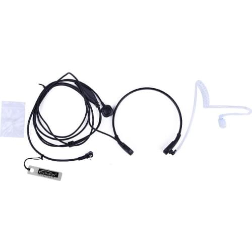 2.5mm Throat Earpiece Microphone Mic PTT for Motorola Walkie Talkie CB Radio TLKR T80 T60 T5 T7 T5410 for Motorola radio Headset