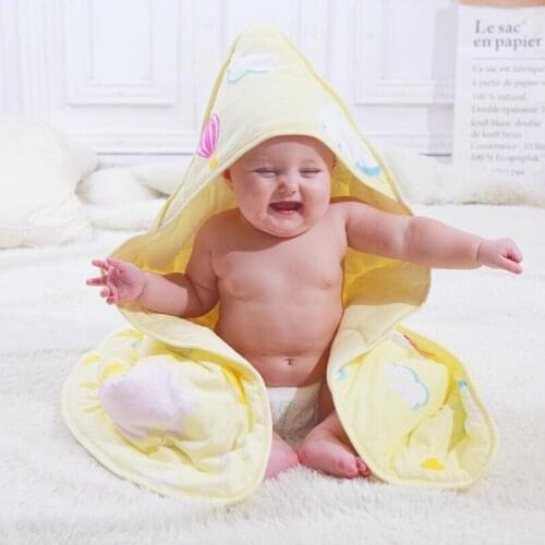 Newborn Baby Cotton Blanket Swaddle Cartoon Toddler Winter Sleeping Bags Sleep Sack Little Baby Stroller Wrap Parisarc Blankets