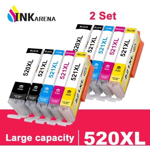 Refill Full Ink Inkjet Cartridge For Canon PGI520 CLI521 Pixma iP3600 ip4600 ip4700 MP540 MP550 MP560 MP620 MP630 MP640 Printer