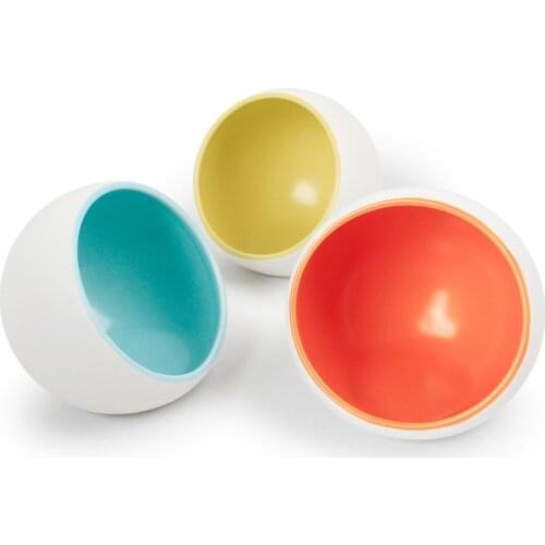 Space Capsule Oblique Cut Design Ceramics Pet Bowls For Cute Cat Puppy Feeding Watering Supplies Food Container