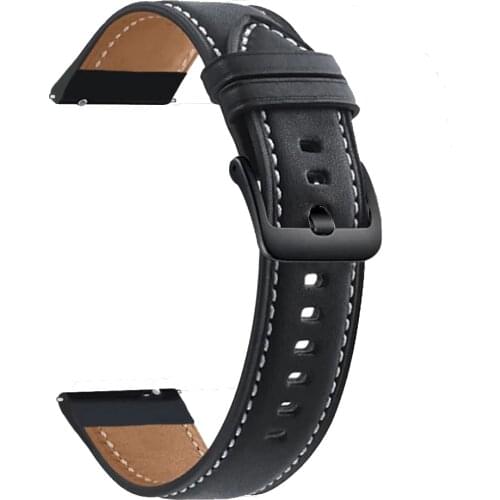 Leather Watch Band Strap for Samsung Galaxy Watch 3 45mm / Gear S3 / 46mm Watchband 22mm Sport Bracelet Replacement Wristband