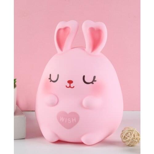 Rabbit Cash Save Box Savings Bank Kids Cash Money Safe Cute Pink Box For Money Hucha Decorativa Money Money Boxes BE50CXG