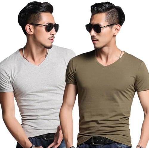 Summer Mens Fashion Slim Fit T-shirt Male Fitness Short Sleeve Casual Shirts Hip Hop Tees Plus Size M-5XL