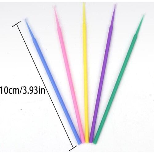 500pcs/lot Micro Brushes Make Up Eyelash Extension Disposable Eye Lash Glue Cleaning Brushes Free Applicator Sticks Makeup Tools