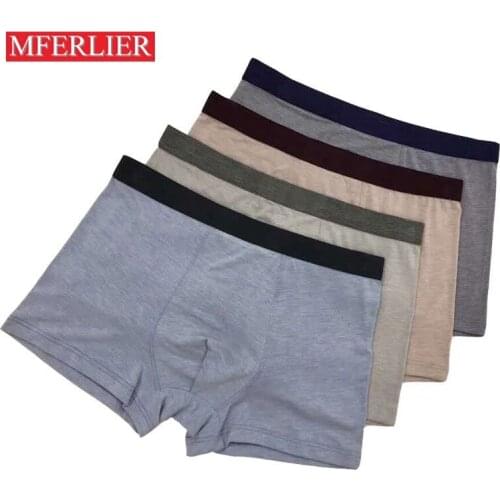Men underwear plus size 4XL 5XL 6XL loose 4 colors waist 130cm large size boxer men