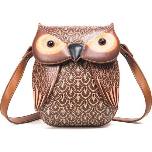 2018 New Cute Owl Shoulder Bag Purse Handbag Women Messenger Bags For Summer Girls Cartoon With Crossbody Phone Bag Owl Bags