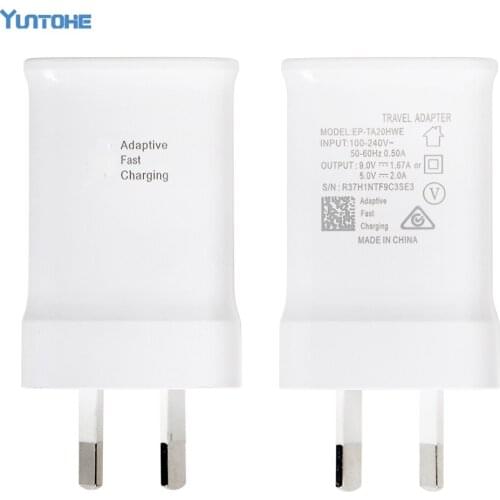 Wholesale 100Pcs/lot High Quality Fast AU Plug 5.3V 2A Home Wall Adapter Charger for Samsung Galaxy Note Mobile Phones