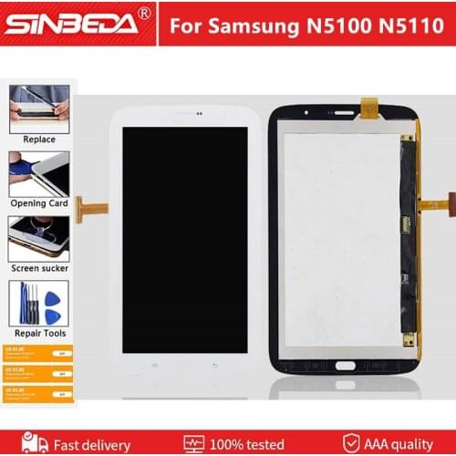 Original 8" For Samsung Galaxy Note 8.0 N5100 N5110 GT-N5100 LCD Touch Screen Digitizer Tablet Display Assembly Replacement
