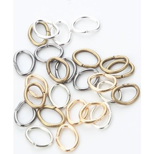 300pcs/lot 4-7 mm Oval Jump Rings Split Rings Connectors For Diy Jewelry Component Finding Making Accessories Wholesale Supplies