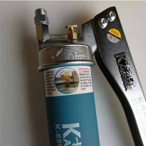 High-quality grease gun high pressure gear lever type self-priming barreled bulk oil manual grease gun for excavator accessories
