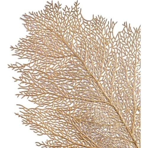 Placemat for dining table Coasters Leaf Simulation Plant PVC Cup Coffee Table Mats Hollow Out Kitchen Christmas Home Decor Gifts