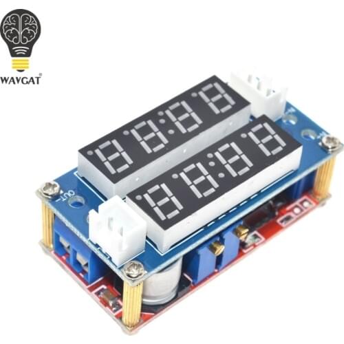 5A Adjustable Power CC/CV Step-down Charge Module WAVGAT LED Driver Voltmeter Ammeter Constant current constant voltage