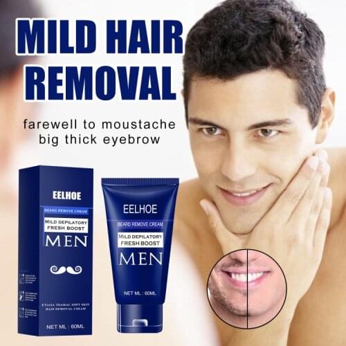 Professional Painless Men Beard Hair Removal Cream Permanent Hair Growth Removal Inhibitor Spray Gentle Beard Depilatory Cream