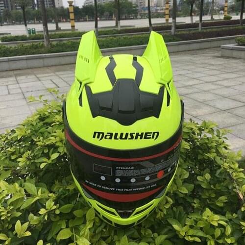 Motorcross Casque Safety Adult Helmet Malushen Motorcycle Full Face Helmet In Winter Season Dot Approved