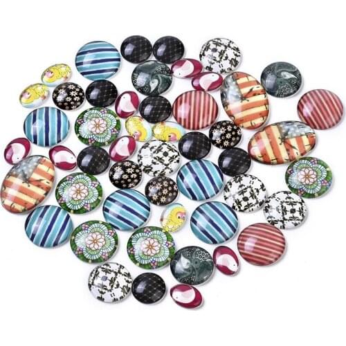Random Mixed Multi-Specification Glass Patch DIY Handmade Glass Patch Ornament Accessories jewelry making supplies wholesale