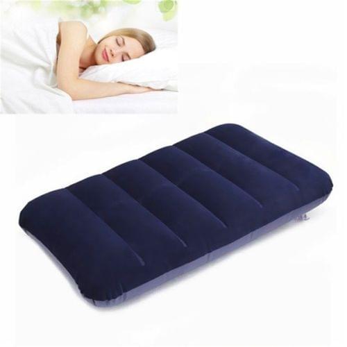 1Pcs Car Travel Air Cushion Rest Square Pillow Blue Inflatable Bed Outdoor Pillows 47x30cm