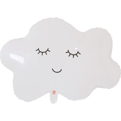 1pc cartoon rainbow smile blue cloud sun foil balloon kids gifts toys for wedding happy birthday party decor baby shower globos