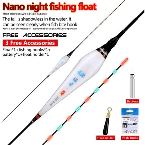 Brand New Hollow Design Luminous Floats Composite Nano Fishing Floats 10 Models Availalbe Pesca Fishing Accessories Tool Tackles