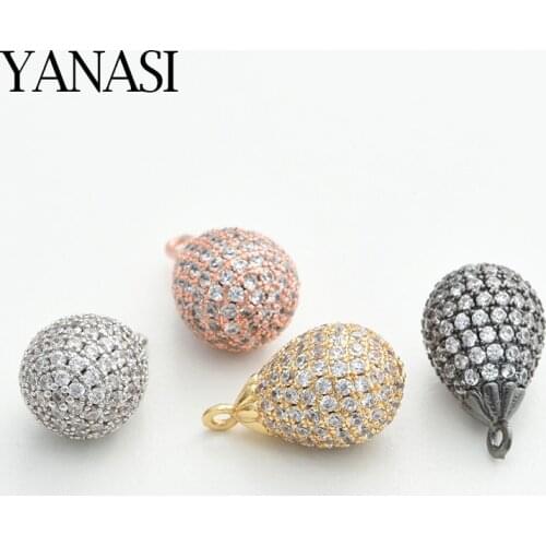 3 Size New Water Drop Shape Beads Charms Diy Jewelry Findings Coper a Charms Pendants Handmade Earrings