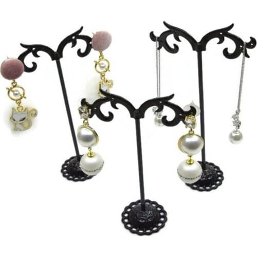 40%HOT 3Pcs Metal Earrings Shelf Stand Holder Jewelry Ear Stud Display Rack Organizer