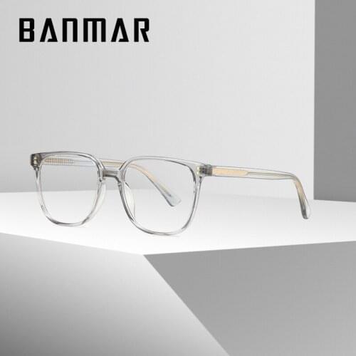 BANMAR TR90 Women Anti Blue Light Optical Glasses Frames Polygon Fashion Computer Eyeglasses