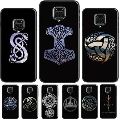 Viking Nordic Runes Vegvisir Case For Xiaomi Redmi Note 9 Pro Note 8 Pro Note 9S 7 8T Cover For Redmi 9 9A 9C Coque