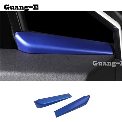 For TOYOTA C-HR CHR 2017 2018 2019 2020 Car Body Carbon Fibre Inner Front Head A Column Lamp Frame Triangle Moulding Trim 2pcs