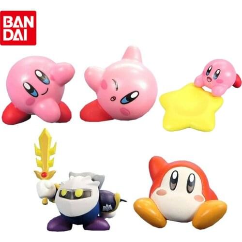 Bandai Genuine Gashapon Kirby Waddle Dee Anime Action Figure Desktop Collection Model Ornaments Gacha Toys Gifts for Kids