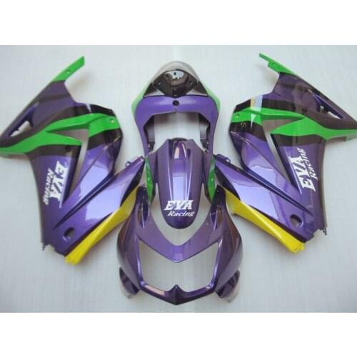 Injection mold Fairing kit for KAWASAKI Ninja ZX250R 08 09 10 12 ZX 250R EX250 2008 2012 Purple Green Fairings set+7gifts KF05
