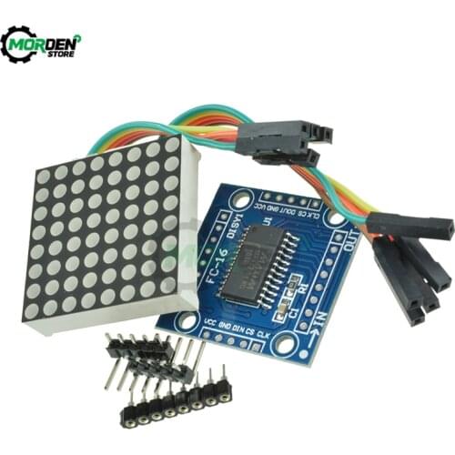 7219 8x8 Matrix LED Dot Matrix Common Cathode Module DIY Kit MCU LED Display Module for Arduino