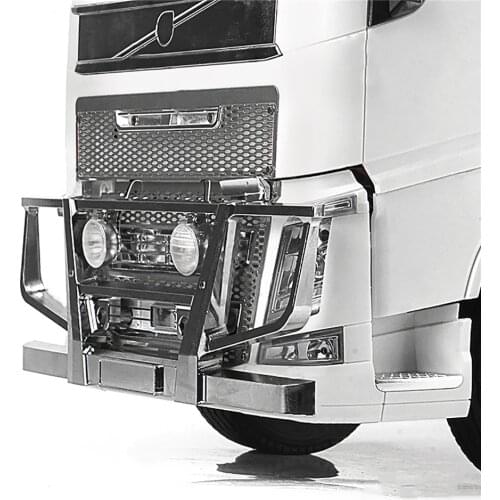 Metal Front Bumper Crash Barrier for Tamiya Volvo 1/14 Truck Tractor RC Model Car Accessories