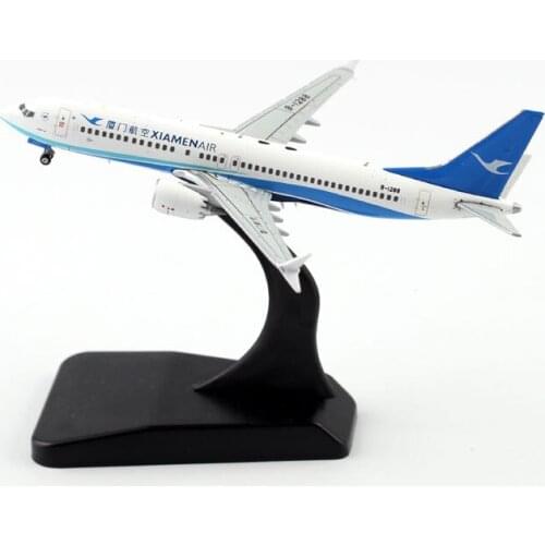 1:400 Scale Xiamen Airways B737max Airlines Model with Base Alloy Aircraft For Collectible Souvenir Show Gift Toys