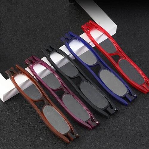 NONOR Rotating Folding Reading Glasses Men Women Presbyopic Glasses TR90 Ultralight yewear Readers 1.0 1.5 2.0 2.5 3.0