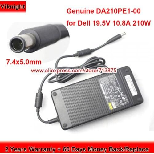 Genuine PA-7E 19.5V 10.8A 210W AC Adapter D846D for Dell PRECISION M6400 M6500 E4200 E4300 E5400 DA210PE1-00 Y044M M17XR2 Laptop