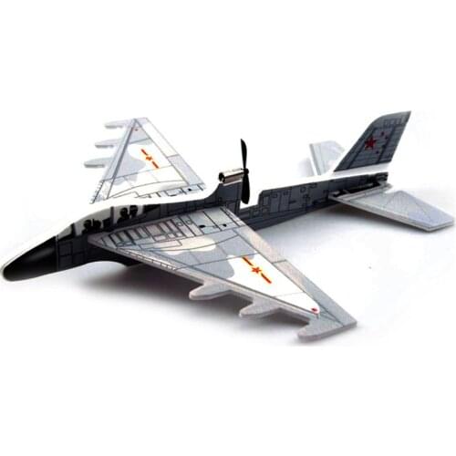 DIY Biplane Glider Foam Powered Flying Plane Rechargeable Electric Aircraft 57BF