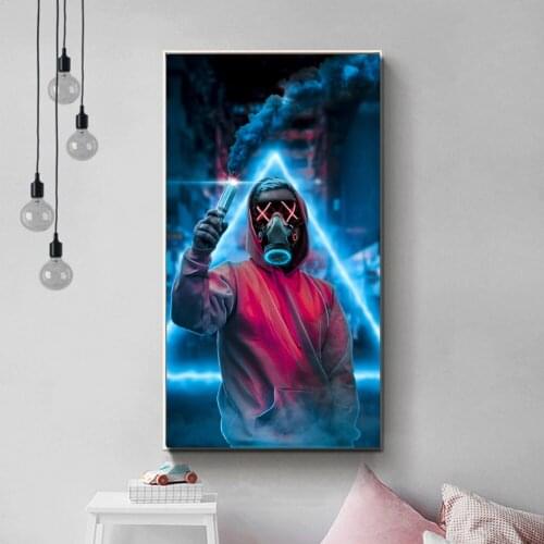DDWW Modern Picture Art Wall Art Poster Man In Red Clothes Canvas Painting for Living Room Wall Print on Canvas