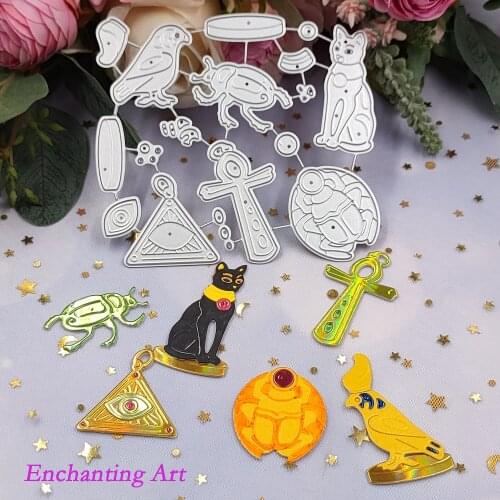Ancient Egyptian Decoration Metal Cutting Dies Stencils for DIY Scrapbooking/Photo Album Decorative Embossing DIY Paper Cards