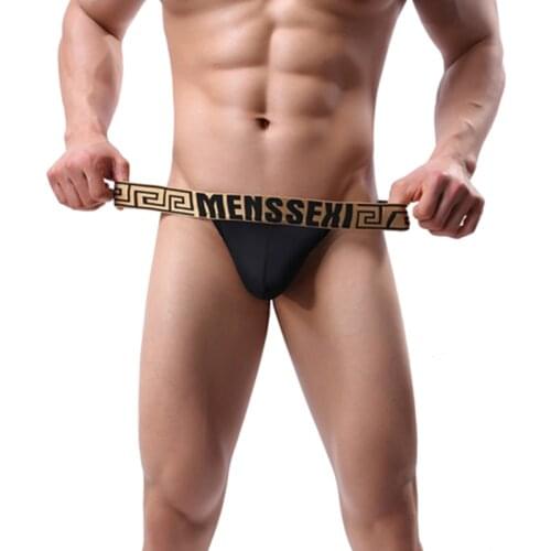 MENSSEXI Sexy Men Thong Soft Panties Seamless Low-Rise Briefs Underwear G-stings Style Sexy Lingeries