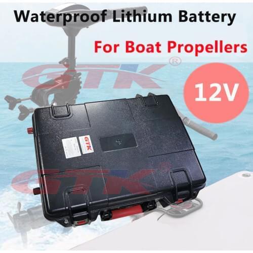 Waterproof 12V 60Ah 80Ah 100Ah 120Ah 150Ah 200Ah lithium battery for Ship Rubber boat propeller trolling motor+ 10A charger