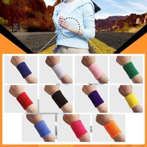 8cm Sport Gym Power Training Knitted Bracers Wrister Wrist Protector Towel Cuff Wrist-band Wipe Sweat Elastic Band For Men Women