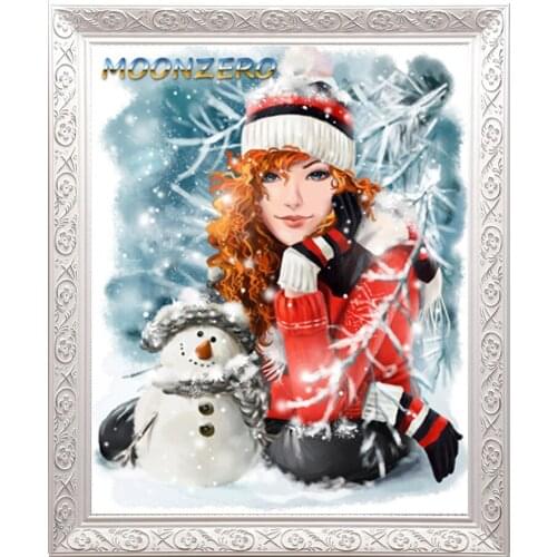 Needlework DIY Diamond Painting Portrait Gift Diamond Mosaic Embroidery Beautiful Woman Patterns Rhinestone Wall Decor Craft