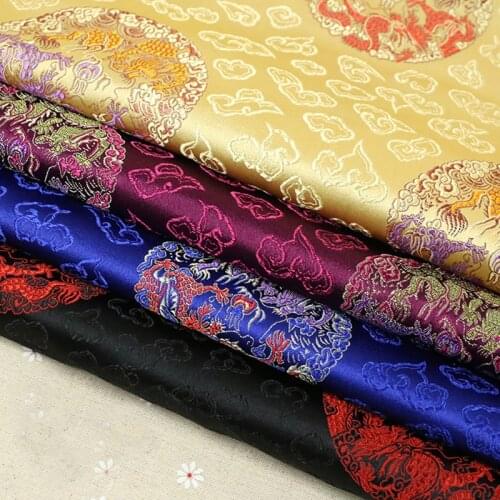 100*75cm Dragon style Metallic Jacquard Brocade Fabric,3D jacquard fabric, yarn dyed fabric for Womens Coat Dress Skirt