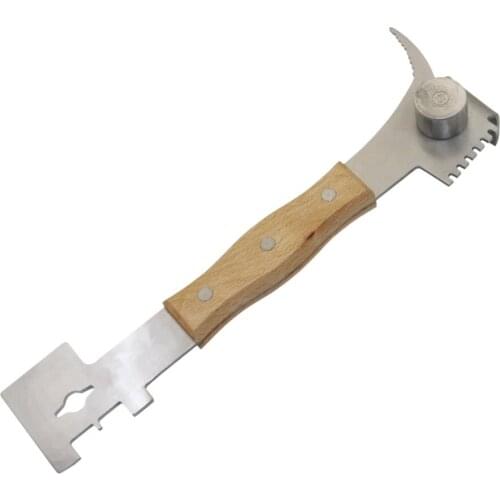 1Pcs Multifunctional Starting Scraper Bee Knife Wooden Stainless Steel Cut Honey Knifes Beekeeper Beekeeping Tools