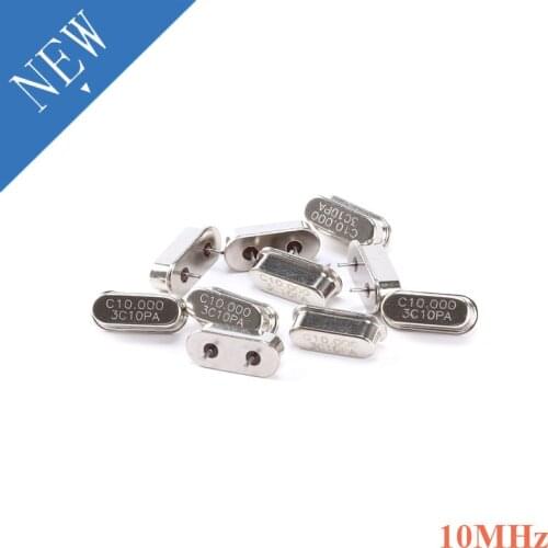 10pcs/lot 10MHz Crystal Oscillator 10 MHz 10M Hz Mini Passive Resonator Quartz HC-49S HC 49S Diy Electronics
