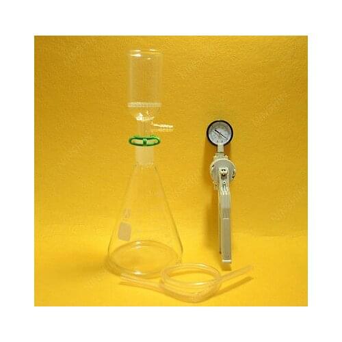 1000ml,Suction Filtration Kit,50mm Buchner Funnel,Glass Flask,Vacuum Pump