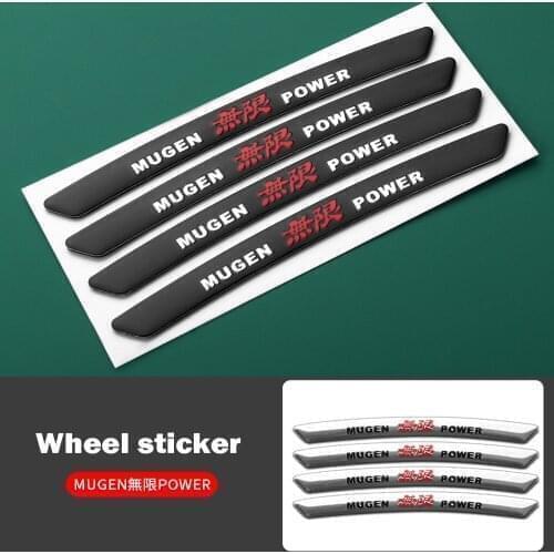 4pcs/set Car Styling Strips Wheel rim Car Stickers For Peugeot 206 207 208 306 307 308 508 106 107 108 2008 3008 5008